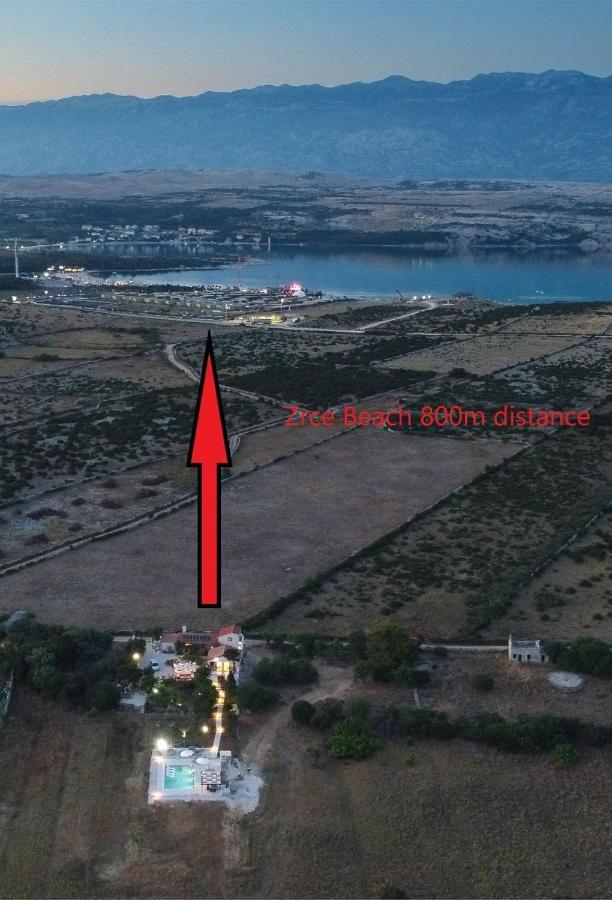 Villa Slatina Near Zrce Beach Новаля Екстериор снимка